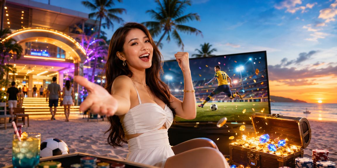 Suasana hiburan kasino di Langkawi