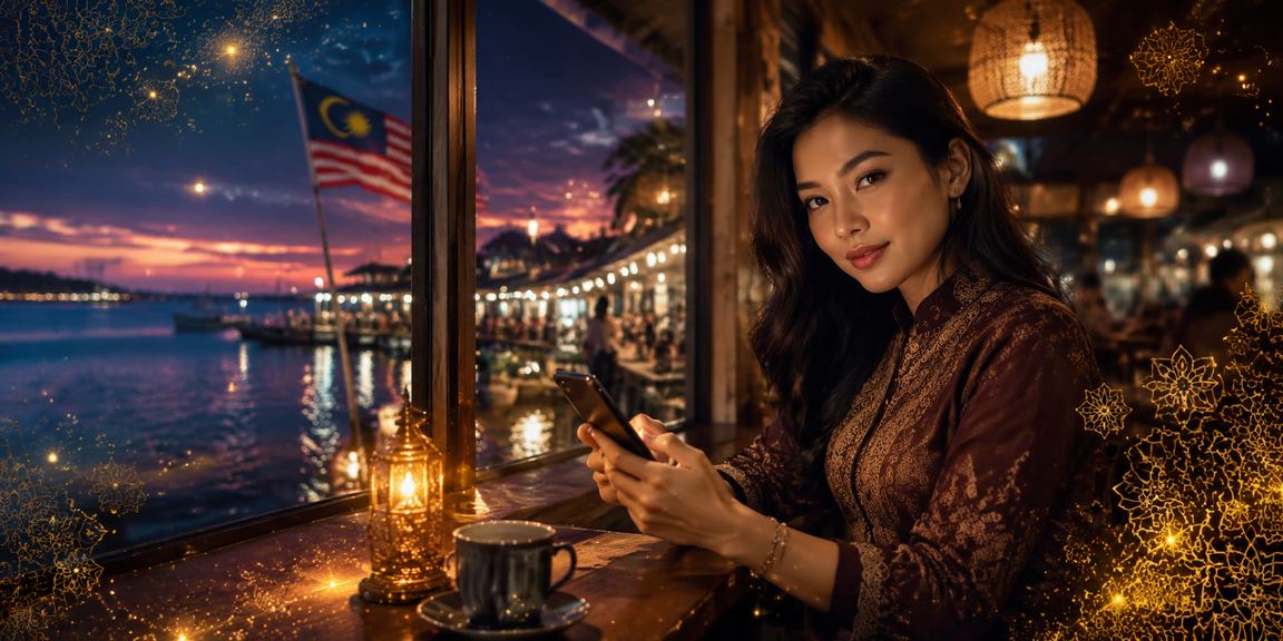 Pemain mengakses permainan slot kasino mudah alih gaya Malaysia