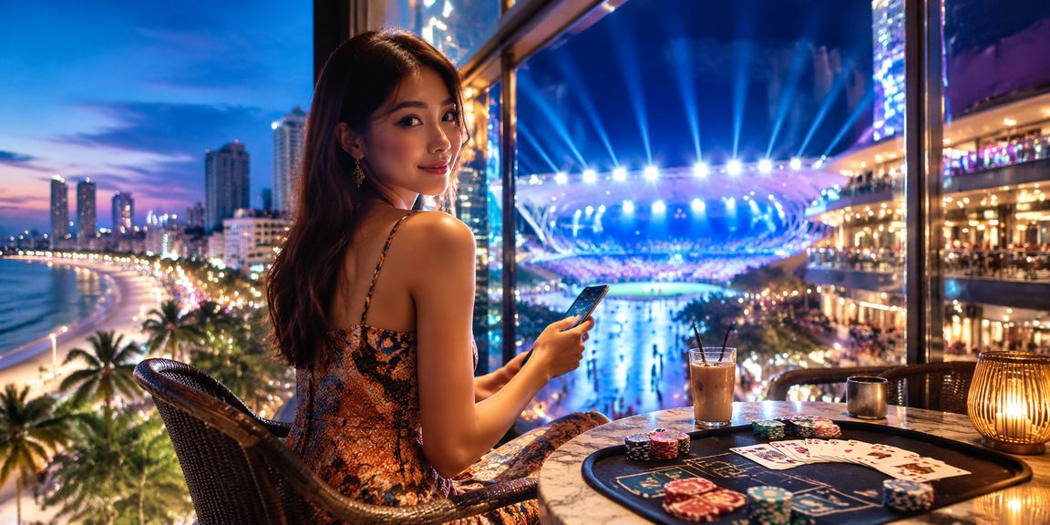 Suasana permainan baccarat kasino live di Petaling Jaya